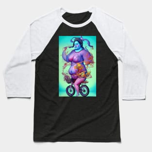 surreal asian goddess riding a bike Baseball T-Shirt